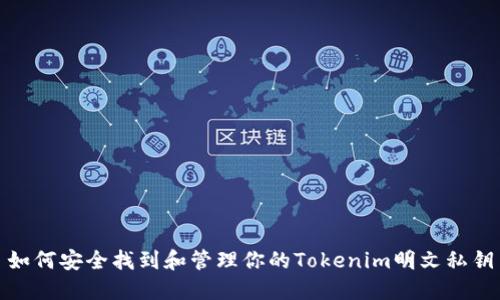 如何安全找到和管理你的Tokenim明文私钥