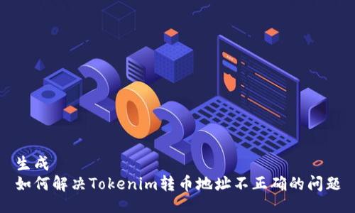 生成
如何解决Tokenim转币地址不正确的问题