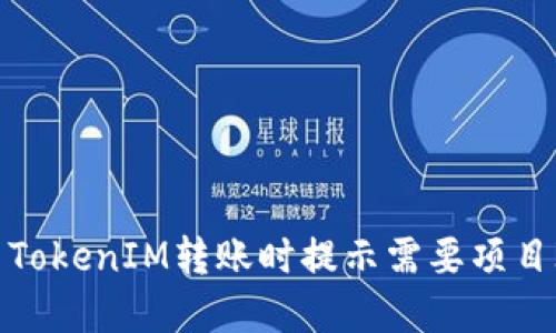 如何解决TokenIM转账时提示需要项目ID的问题